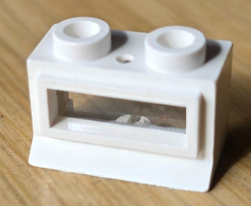Lego fenster mit scheibe - scheibe, 1x2x1