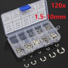 120x Edelstahl E-Clip Set