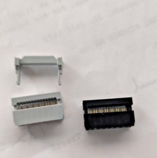 2 x 14pol. Pfostenstecker RM2,54 Verbinder Schneidklemme Flachkabel ID CPFV14