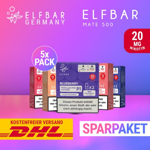 2er pack elfbar mate500 - x,