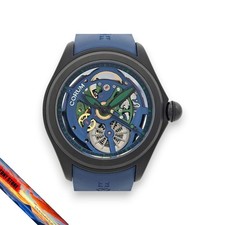 Corum Bubble 47 Skeleton L082/03165 Herren Armbanduhr Blau Edelstahl Uhr