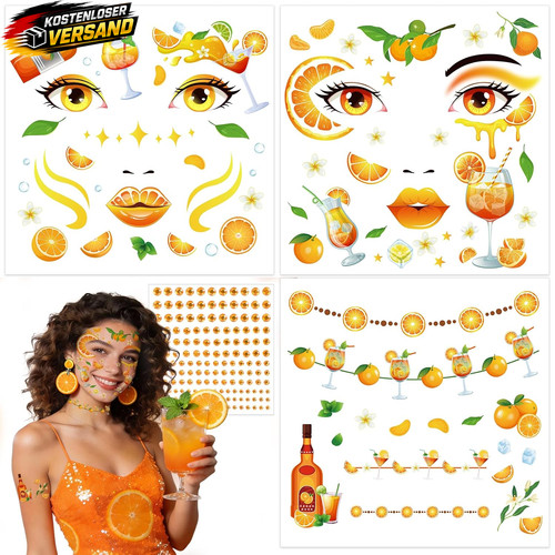 Dpkow karneval gesichtstattoos - karneval,