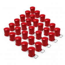 100x rote schutzkappen - rote,