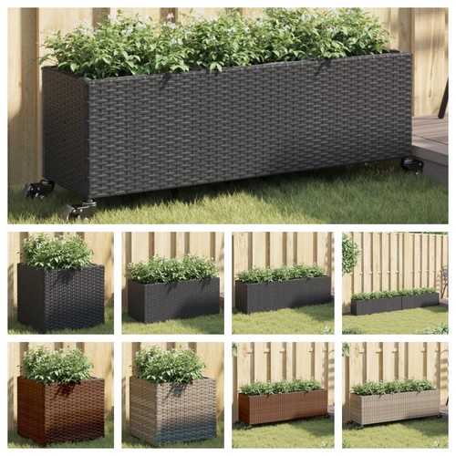 Poly rattan pflanzkübel mit - rattan,