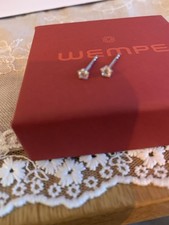 750 Weissgold Ohrstecker mit