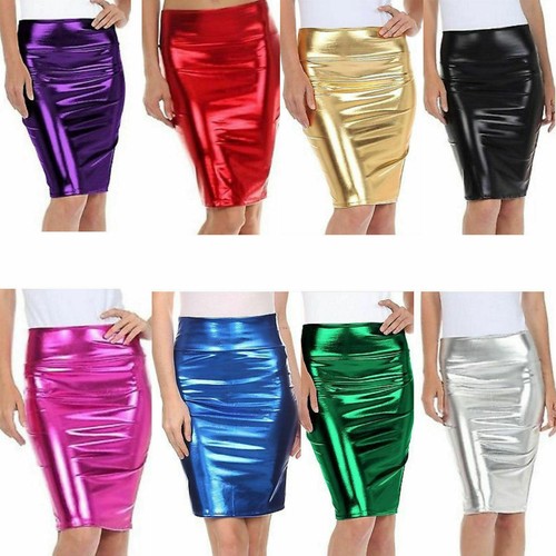 Damen metallic glänzend pvc - damen,