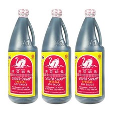 Silverswan Philipin Sojasauce PET Silver Swan Soy Sauce Sojasosse Pinoy 3x1L