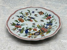 ANTIKER KERAMIK TELLER BLUMEN