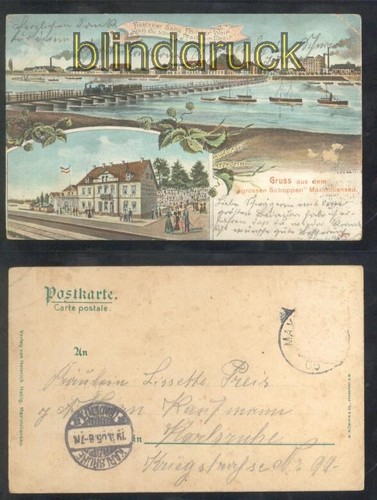 Maximiliansau farb gruss - maximiliansau, farb-ak