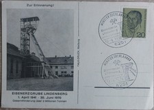 AK Münster Selters Eisenerz Grube Lindenberg Bergbau Bergwerk Förderturm -rar!