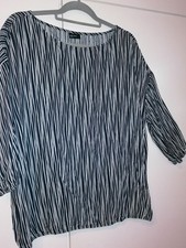 LAURA TORELLI - Bluse * Gr.L * blau/weiß/gestreift * wieNEU