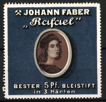 Reklamemarke johann faber - reklamemarke,