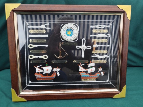 Knotentafel hinter glas - hinter,