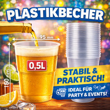500 stk. 0.5L Trinkbecher