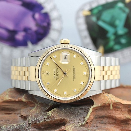 Rolex datejust stahl gold - rolex,