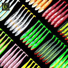 5x 13cm Gummifisch UV Stint