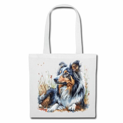 Tasche beutel langhaarcollie - tasche,