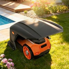 Rasenmäher Garage Vordach