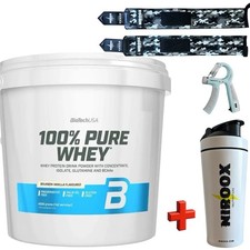 Biotech USA 100% Pure Whey 4000 g Glutenfrei Fettabbau 4KG + Bonus