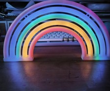 Regenbogen LED Bunt Weiß