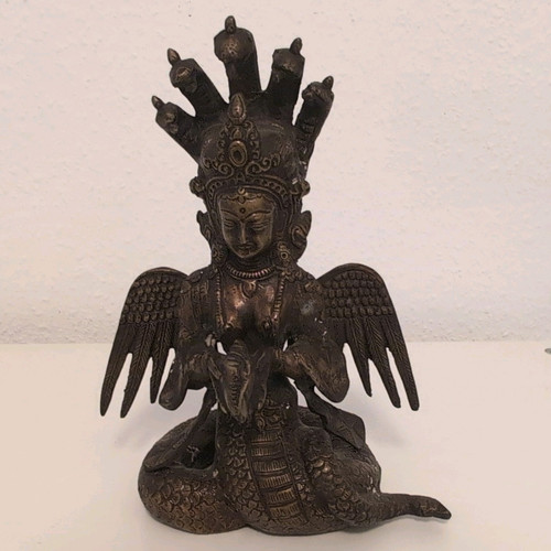 Naga skulptur bronze finish - ,