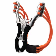 PROFI STAHL STEINSCHLEUDER "BULL" Zwille Sportschleuder Schleuder Ersatzgummi