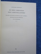 Richard Seewald - Zu den Grenzen des Abendlandes- Otto Walter Verlag - 1948