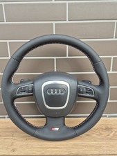 STEERING WHEEL LENKRAD SCHALTWIPPEN AUDI A6 C6 A4 B8 B7 A5 8T A3 8P AIRBAG 