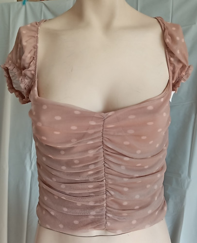 Shirt crop top mit - @,