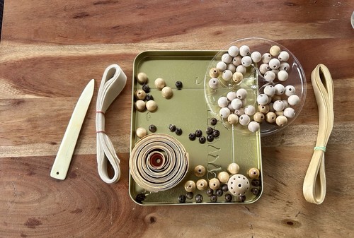 Bastelset quilling holzperlen - bastelset,