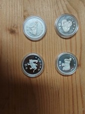 Silbermünzen, 4 Stück
