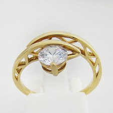 Ring gold 333er cubic - gold,