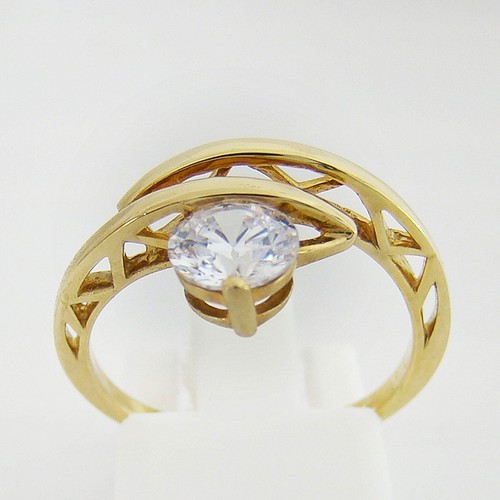 Ring gold 333er cubic zirkonia - gold,