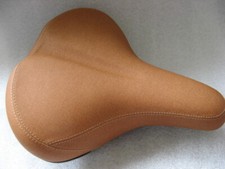 SATTEL E-Bike Velo braun UNISEX + Elastomer Feder + Netzfederung + E-Bike Griff