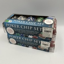 New Poker Chip Set of 100 Las