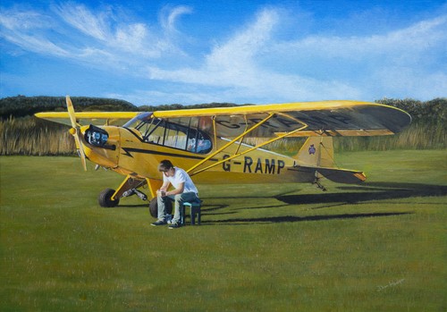 Piper cub first solo - cub, solo"