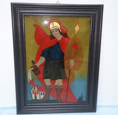 Florian hinterglasbild - hl., florian,