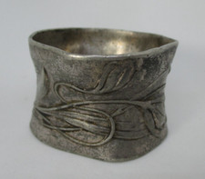 Alter floraler Jugendstil Zinn