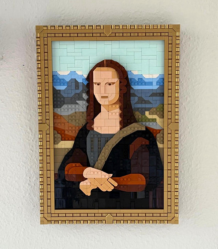 Lego mona lisa bild mosaik - bild,