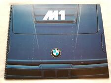 32B 248 BMW M1 Luxus Prestige spiral transparency Prospekt Brochure französisch 