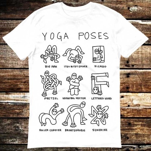 Shirt yoga posen witz lustig - yoga,