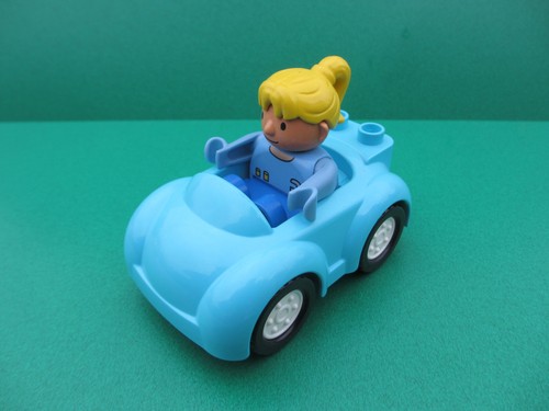 Lego duplo auto - auto, fahrerin