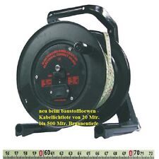 elektrisches Kabellichtlot 50 Meter, Tiefenmesser, Brunnen- Wasserstandsmesser 