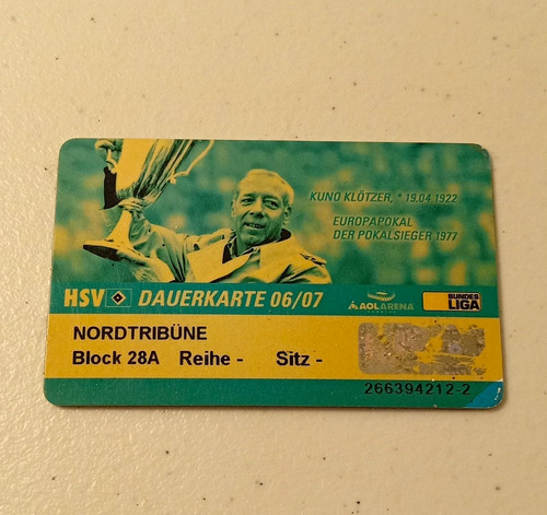 Hsv dauerkarte 2006 - dauerkarte, 2006/07