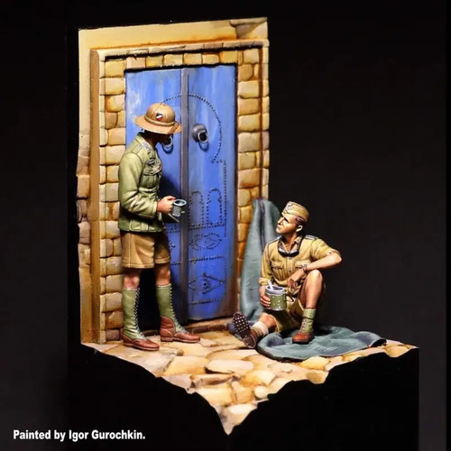Resin figuren wwii dak - 1/35,