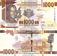 Guinea 1000 francs 2018 P-48c