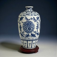 Chinesische Blauweiß-Vase mit