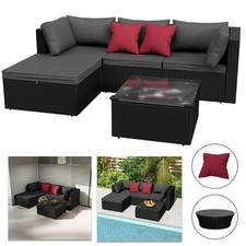 Sitzgruppe Sitzgarnitur Gartenmöbel Essgruppe Lounge Gartenlounge mit Couchtisch