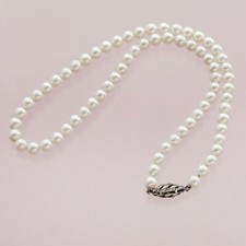 Perlen Kette Einreihig 585er