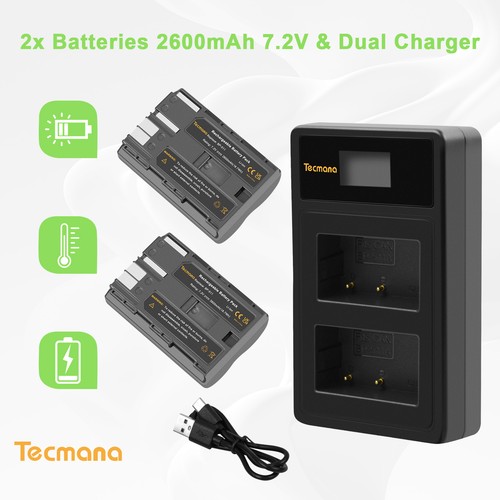 2x2600mah 511a 511 akkus - bp-511a, bp-511